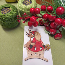 Load image into Gallery viewer, Santa in Decorative Sled with Reindeer too