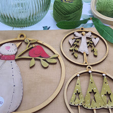 Load image into Gallery viewer, Large Slimline Snowman &Friends Decoration