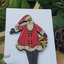 Load image into Gallery viewer, Holly Santa- BLUE