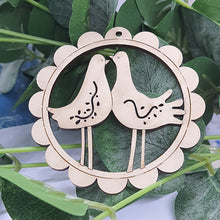 Load image into Gallery viewer, Love Birds Wood Decoration