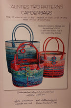 Load image into Gallery viewer, Camden Bags Pattern by Aunties Two Patterns