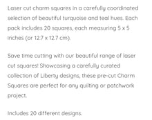 Load image into Gallery viewer, Liberty Tana Lawn Charm Packs