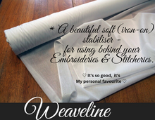 Load image into Gallery viewer, Weaveline Stabiliser for your embroidery.
