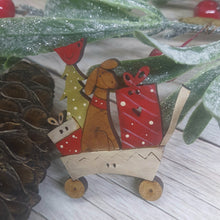 Load image into Gallery viewer, Love Birds Wood Decoration
