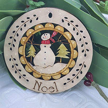 Load image into Gallery viewer, Noel Snowman in Trees Decoration -
