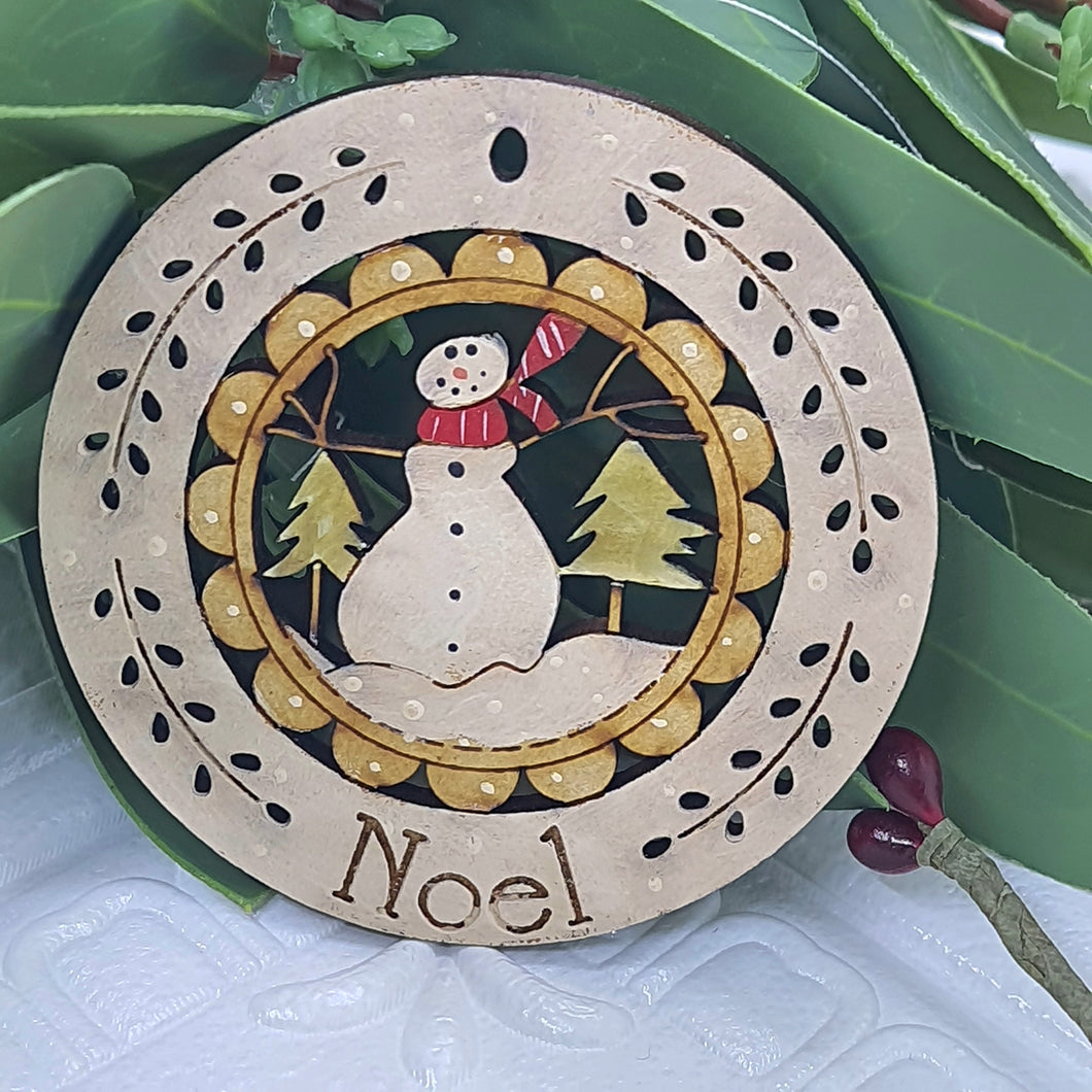 Noel Snowman in Trees Decoration -