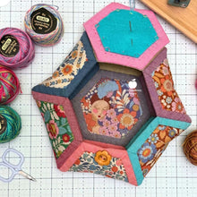 Load image into Gallery viewer, Blossie Basket Pattern &amp; Quilt As You Go Acrylic Templates by Craftapalooza Designs
