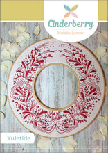 Load image into Gallery viewer, Yuletide Double Hoop Embroidery Wreath pattern by Cinderberry Stitches
