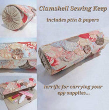 Load image into Gallery viewer, Clamshell Sewing Keep Pattern &amp; Papers by Sue Daley Designs EPP
