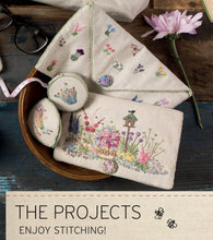 Load image into Gallery viewer, Embroidered Country Gardens  Embroidery Book by Lorna Bateman
