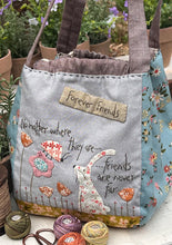 Load image into Gallery viewer, Friendship Drawstring Bag Pattern by Anni Downs of Hatched and Patched
