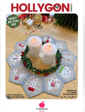 Load image into Gallery viewer, Hollygon Wreath Pattern &amp; Templates by Craftapalooza Designs
