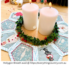 Load image into Gallery viewer, Hollygon Wreath Pattern &amp; Templates by Craftapalooza Designs
