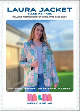 Load image into Gallery viewer, Laura Patchwork Jacket Pattern by Melly and Me
