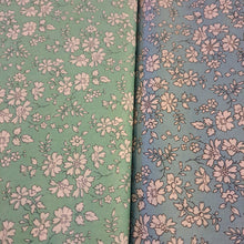 Load image into Gallery viewer, Liberty Tana Lawn Capel Mint (green) &amp; Capel N (light blue)

