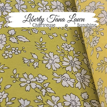 Load image into Gallery viewer, Liberty Tana Lawn Capel Chartreuse and Capel Sunshine
