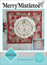 Load image into Gallery viewer, Merry Mistletoe Mini Quilt by Lilabelle Lane Creations Pre-Printed Linen,EPP Papers &amp; Template Pack
