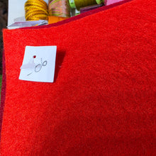 Load image into Gallery viewer, Wool Felt Sheet Colour No. 06 Orange Red
