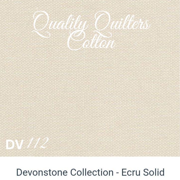 Devonstone Solids - A Quality Quilters Cotton DV112 Ecru