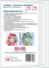 Load image into Gallery viewer, Santa's Helpers Christmas Elf Dolls Pattern by Melly and Me
