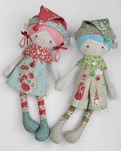 Load image into Gallery viewer, Santa's Helpers Christmas Elf Dolls Pattern by Melly and Me
