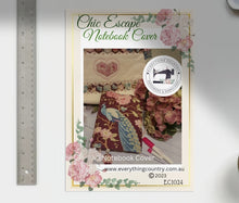 Load image into Gallery viewer, Chic Escape Notebook Cover PDF PATTERN by Debbie Donegan of Everything Country
