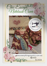 Load image into Gallery viewer, Chic Escape Notebook Cover PDF PATTERN by Debbie Donegan of Everything Country
