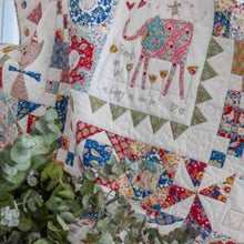 Load image into Gallery viewer, Homespun BOM 2024 Sunshine and Lollipops Quilt design by Anni Downs ... featuring the NEW Tilda Jubilee fabric range.
