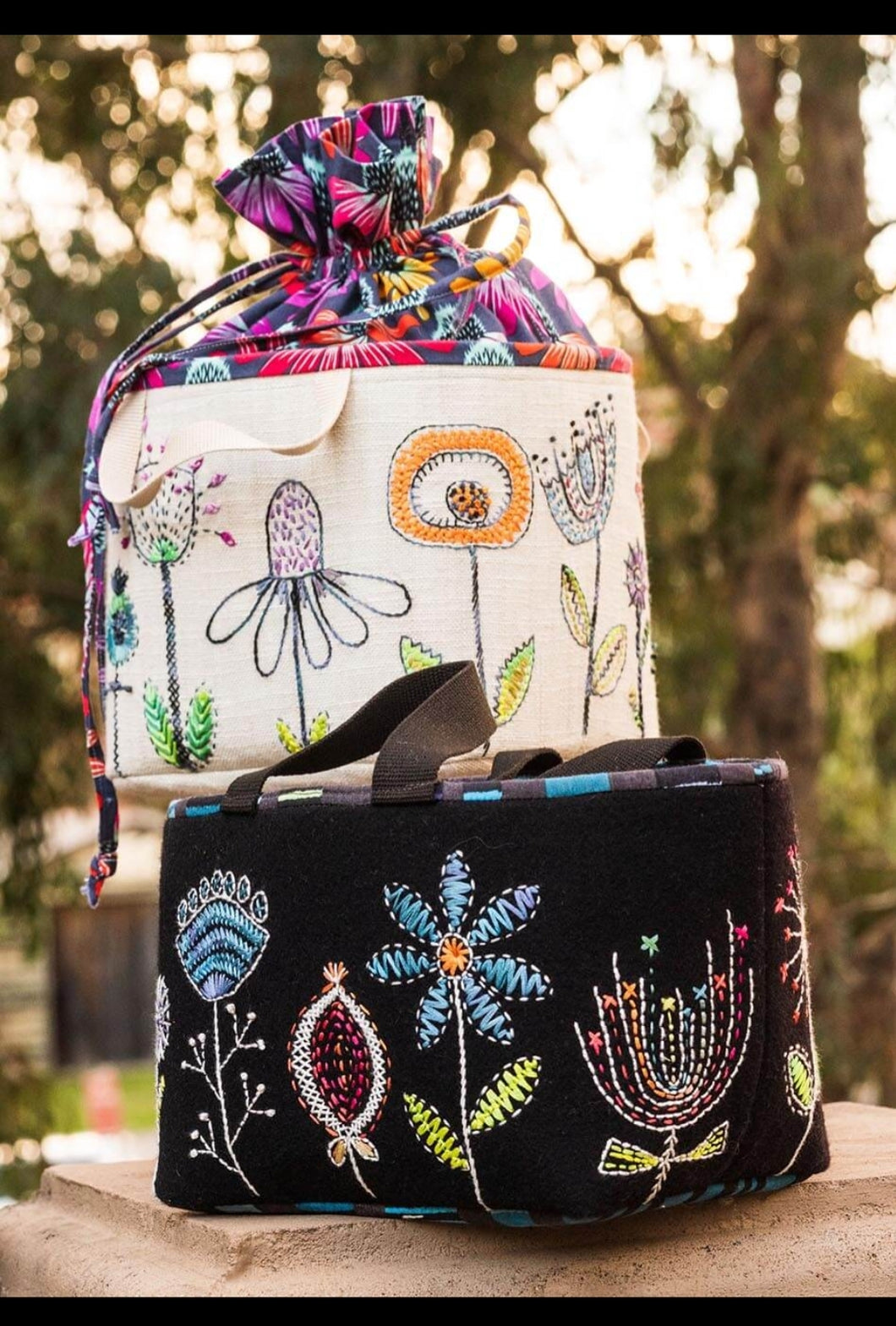 Embroidered Sewing Bags Pattern & Kits by Wendy Williams (MORE COMING SOON!!)