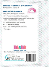 Load image into Gallery viewer, Stitch by Stitch Embroidery Sampler Pattern by Melly and Me includes Pre-Printed LINEN
