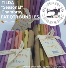 Load image into Gallery viewer, Tilda Chambray Fat Quarter - Seasonal Bundles x 9 pce
