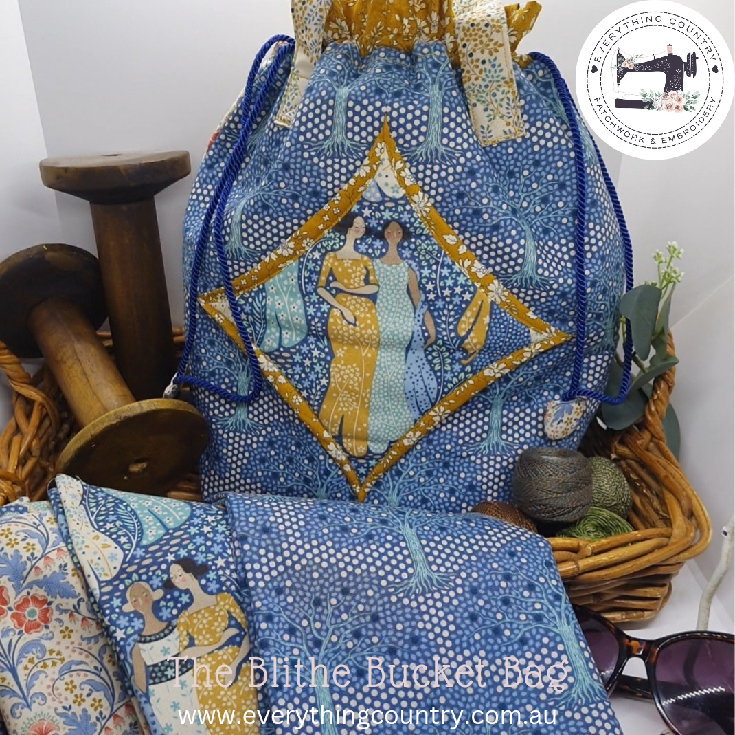 The Blithe Bucket Bag Pattern by Arabesque Scissors & Fabric options ...