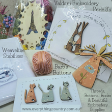 Load image into Gallery viewer, Kissing Bunny Rabbit Buttons by Barb Smith Designs
