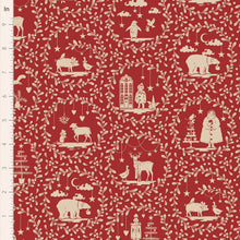 Load image into Gallery viewer, Tilda Merry Little Christmas Paperscenes Burgundy (Red) 100625
