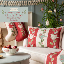 Load image into Gallery viewer, Tilda Merry Little Christmas
Winter Birds Pillow KIT in Burgundy (Red)
