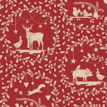Load image into Gallery viewer, Tilda Merry Little Christmas Paperscenes Burgundy (Red) 100625
