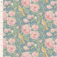 Load image into Gallery viewer, Tilda Songbird Cora BLUE Fabric per 25cm
