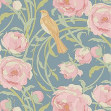Load image into Gallery viewer, Tilda Songbird Cora BLUE Fabric per 25cm
