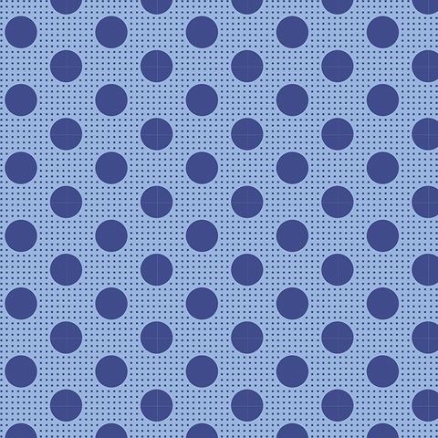 Tilda Medium Dots - Denim Blue