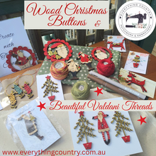 Load image into Gallery viewer, Merry Christmas Santa Button with Star cut-out
