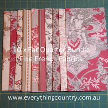 Load image into Gallery viewer, FINE FRENCH FABRICS - RED FAT QTR BUNDLE

