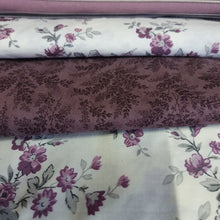 Load image into Gallery viewer, Fine French Fabrics - 20 Fat Quarters, Super Bundle of PURPLE&#39;S
