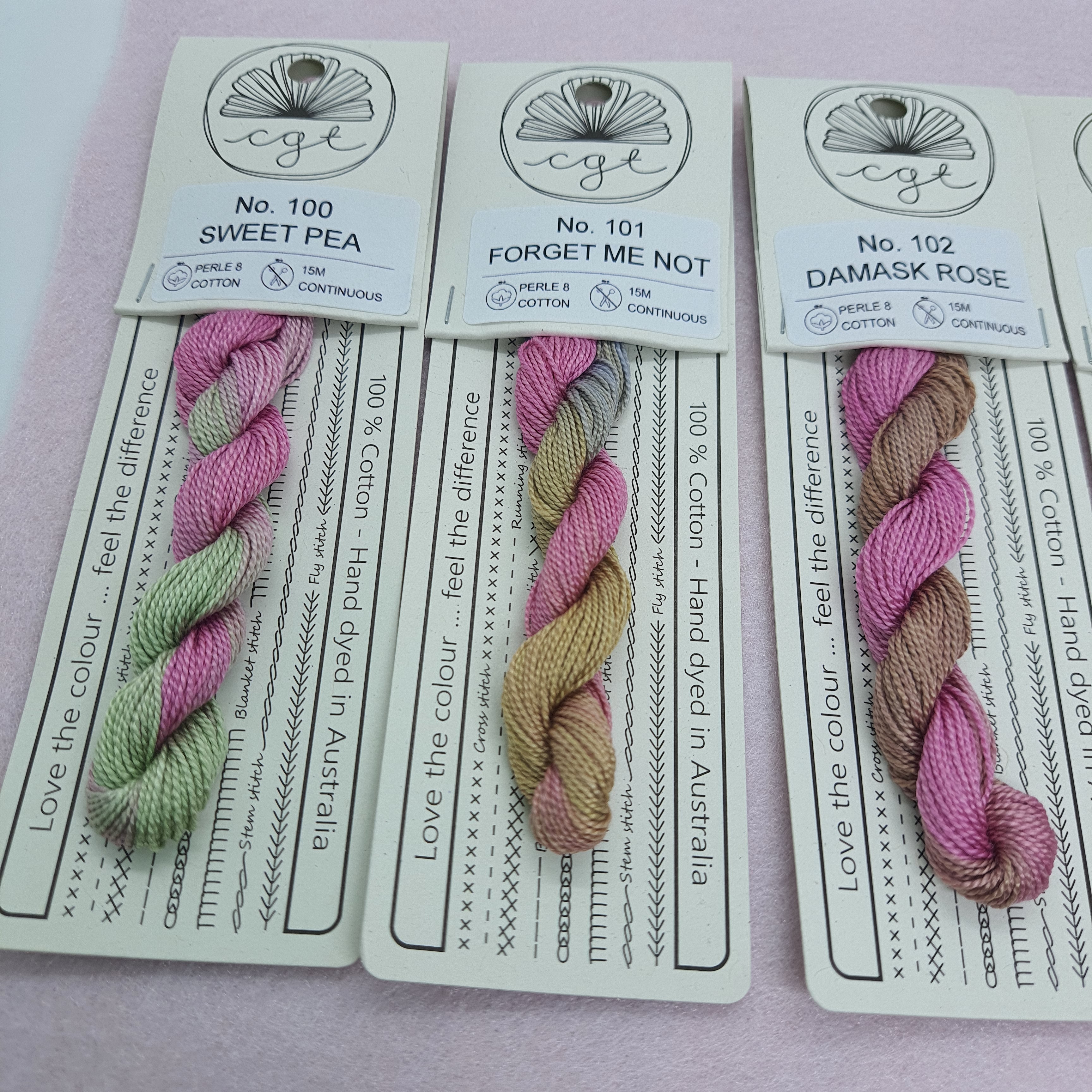 100 Sweet Pea - COTTAGE GARDEN THREADS - PERLE 8 EMBROIDERY THREAD ...