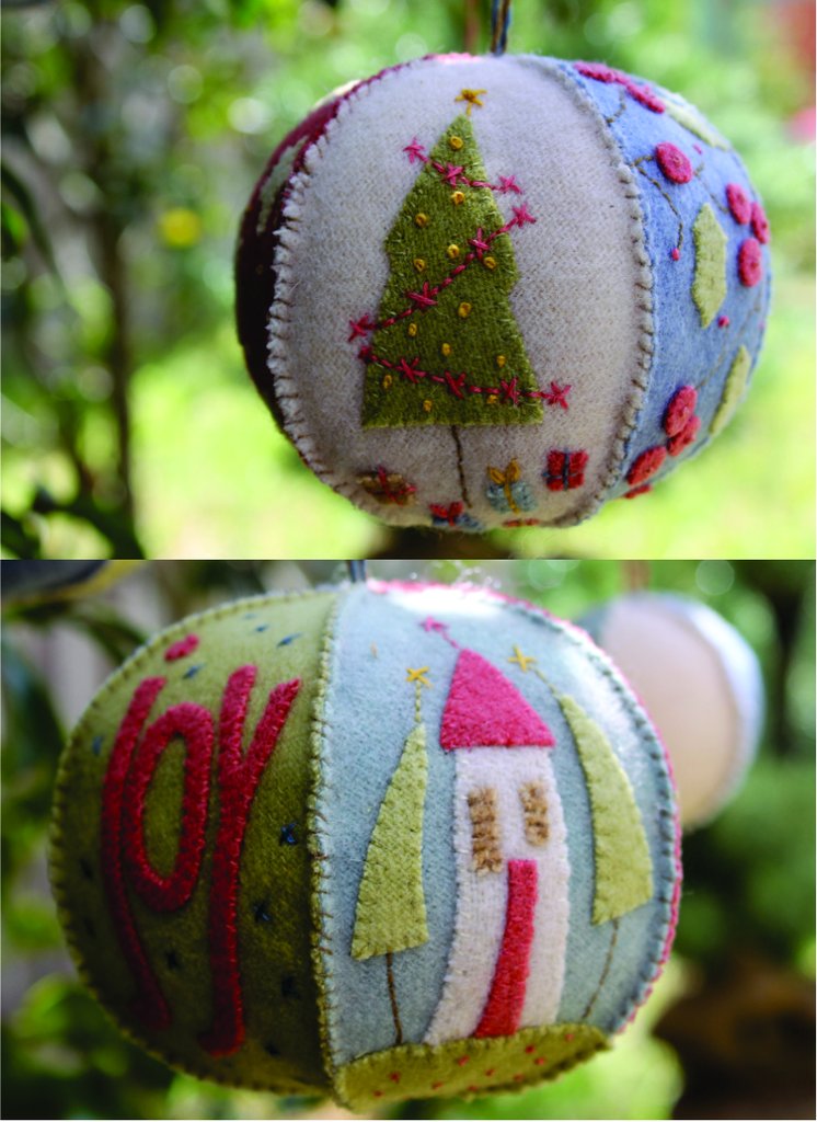 Joyful Christmas Bauble Pattern or KIT Option